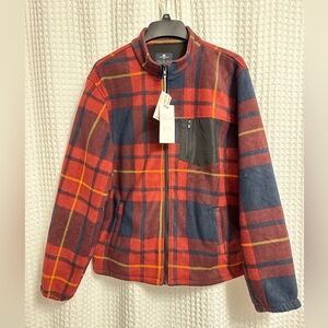 CraftFlow. XL Fleece full zip shirt/jacket/unlined. Men’s or Women’s.Red plaid.